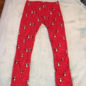 Gymboree Penguin Winter Holiday Cotton Leggings
